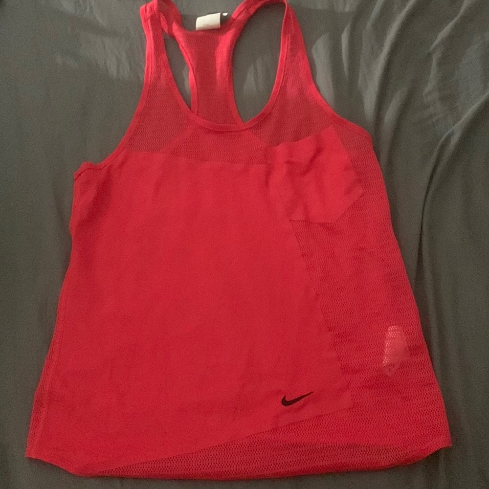 Pink Nike mesh top